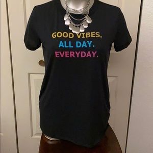 Liv - Lularoe tshirt - Good Vibes